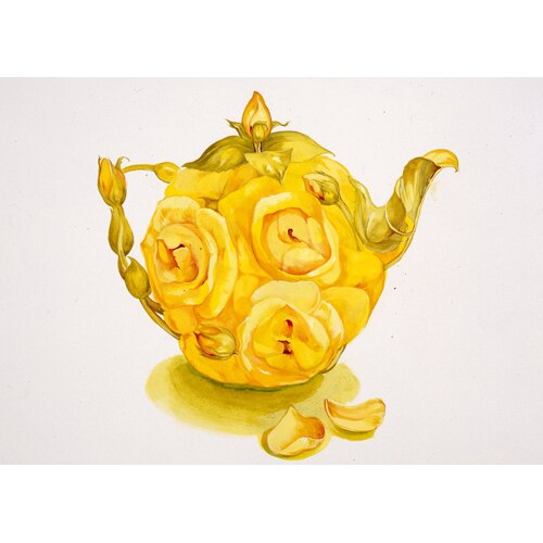 Yellow Rose Teapot
