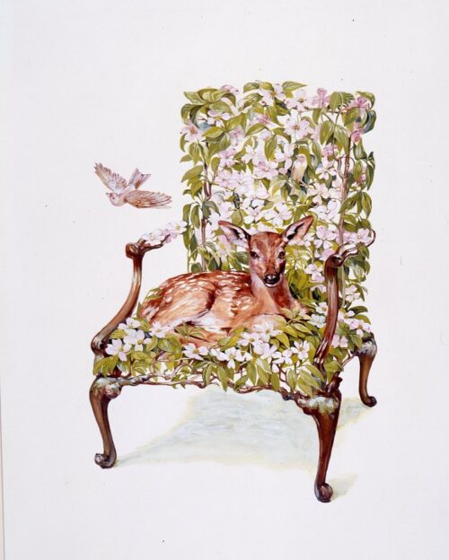 Fawn in Dogwood