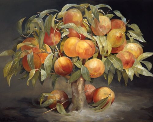 Fruit Tree Triptych - Peach Tree