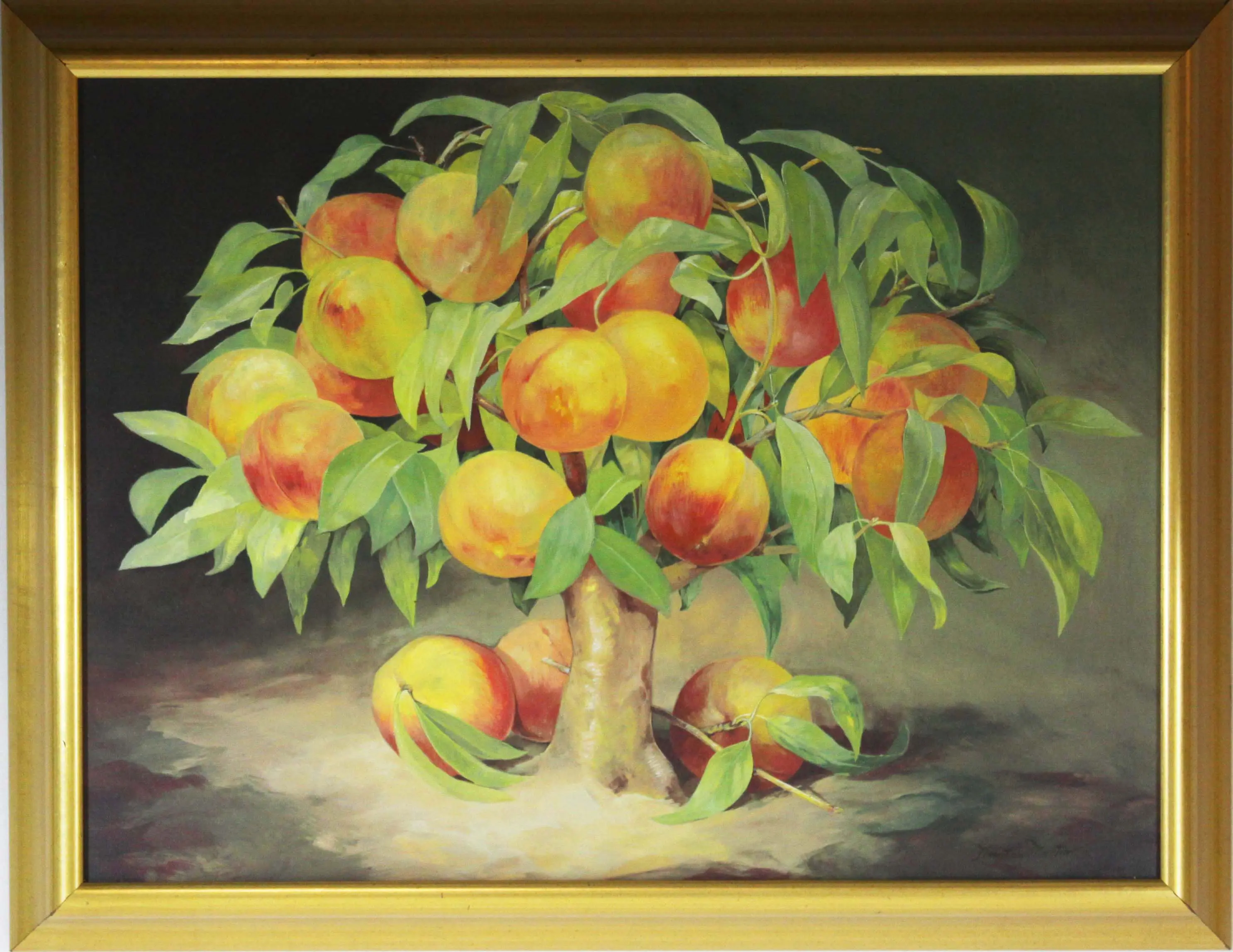 peach tree art