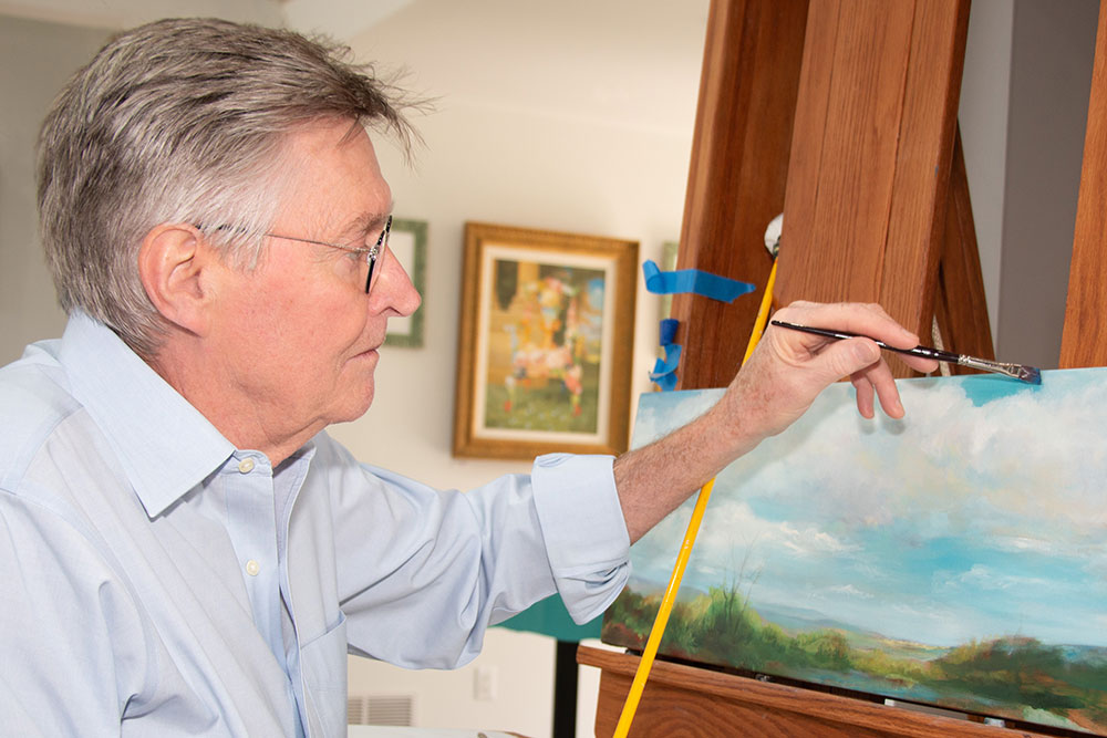Tim-at-easel